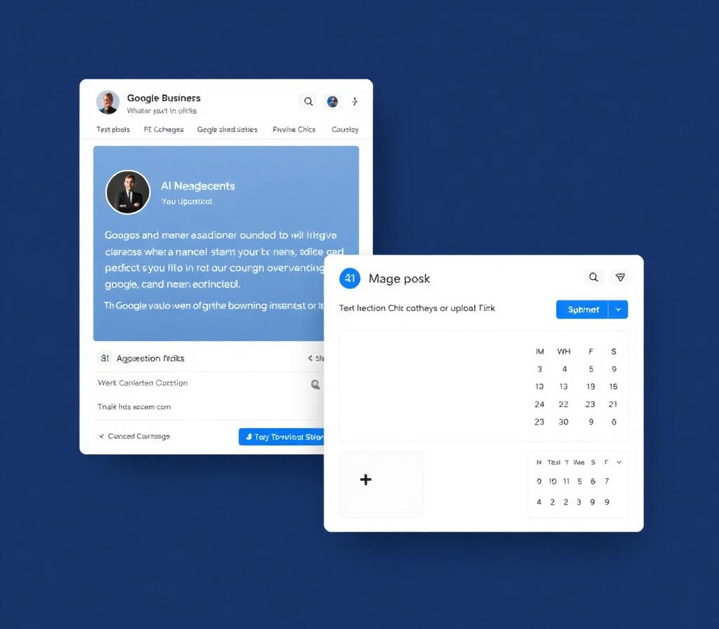 Google Business Profile post composer with AI suggestions